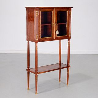 Louis XVI style ormolu mounted mahogany cabinet