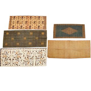 (5) vintage Indonesian batik textiles