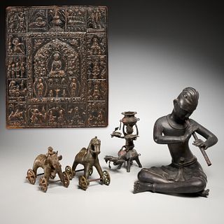 Group Indian and Himalayan metalwork