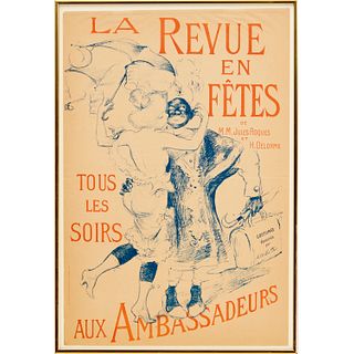 Adolphe Willette, lithographic poster, c. 1900