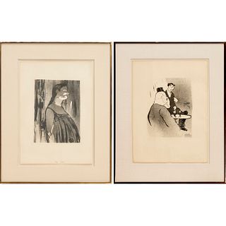Henri de Toulouse-Lautrec, (2) lithographs