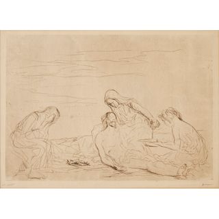 Jean-Louis Forain, signed etching