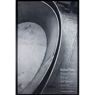 Richard Serra, exhibition poster, signed