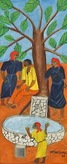 Pierre-Joseph Valcin (Haitian/Port-au-Prince, 1925-2000) At the Well