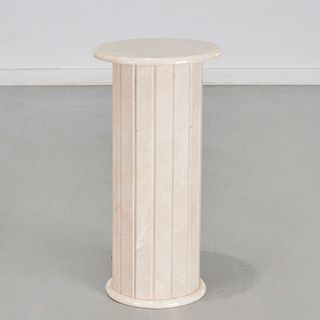 Modern Travertine marble column pedestal