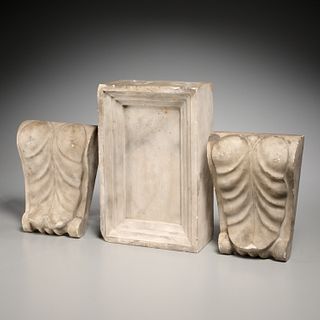 Antique marble architectural elements, ex-Museum