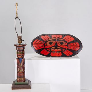 Northwest tribal totem lamp & plaque