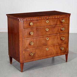 Continental Neo-Classical walnut commode