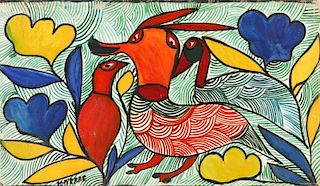 Toussaint St. Pierre (1923-1985) Three Birds