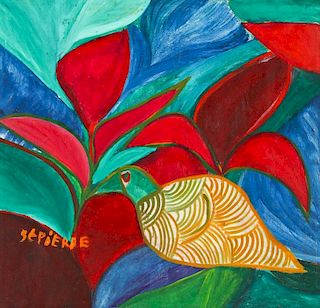 Toussaint St. Pierre (Haitian, 1923-1985) Bird