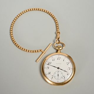 Waltham 14K gold 17 jewel pocket watch