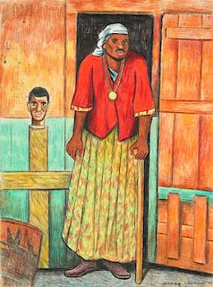 Andre Laurent (Haitian, 20th c.) Portrait of a Man