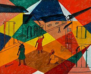 Andre Saturne (1923-1983) Abstract House