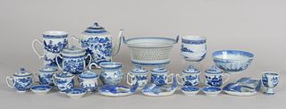 Group of Chinese Export Blue and White Porcelain