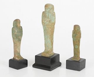 Three Ancient Egyptian Shabtis
