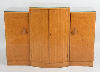Art Deco Burlwood Cabinet, Harry & Lou Epstein