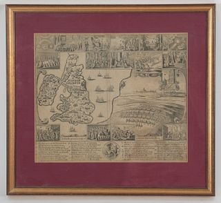 A 17th Century Map, Great Britain, Wenzel Hollar