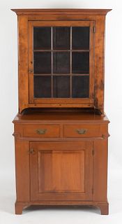 Chippendale Style Cherry Dutch Cupboard
