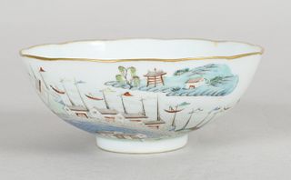 A Chinese Porcelain Bowl, Hongs of Canton