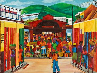 Chavannes (Haitian, 20th c.) Cap-Haïtien Iron Market