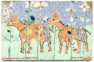 Miss Joyce (American, 20th c.) Animal Theme Mosaic