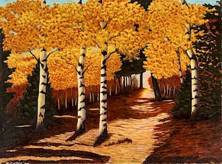 M. Zoeller (American, 20th c.) Autumn Landscape