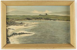 Fairgrieve (Irish, 20th c.) Realist Coastal View of Mullaghmore County Sligo in Ireland