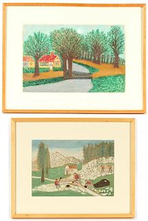 Two Works by American (20th c.) Self-Taught Artists