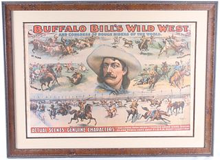 1889 Buffalo Bill's Wild West Reproduction Litho