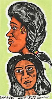 Jah Calo (Jamaican, 20th c.) 2 Faces