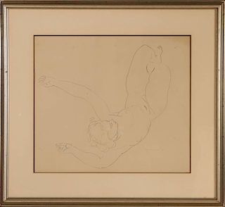 DANIEL MacMORRIS (1893-1981) PEN & INK SKETCH ON PAPER