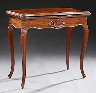 French Louis Philippe Style Carved Mahogany Games