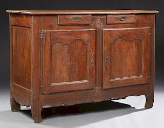 French Louis XV Style Carved Cherry Sideboard, 19t