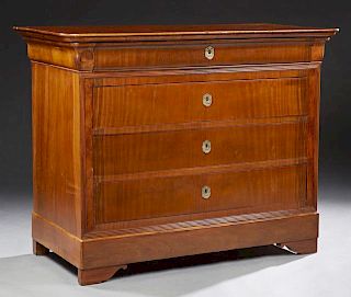 French Louis Philippe Carved Walnut Commode, c. 18