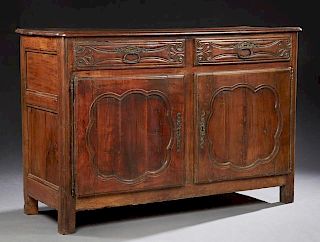 French Louis XVI Style Carved Walnut Sideboard, ea