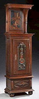 Unusual French Carved Cherry Cabinet, 19th c., the