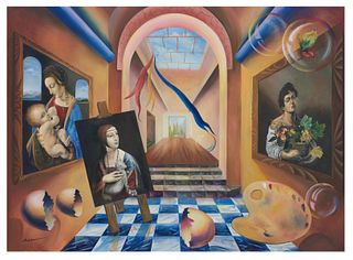 Alexander Astahov- Original Giclee on Canvas "The Artist"