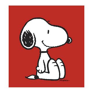 Peanuts, "Snoopy: Red" Hand Numbered Canvas (40"x44") Limited Edition Fine Art Print with Certificate of Authenticity.