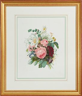 In the Manner of Pierre Redoute, "Floral Bouquet,"
