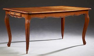 French Louis XV Style Carved Cherry Dining Table,