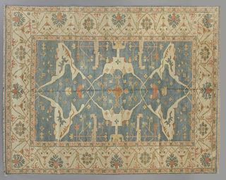 Turkish Angora Oushak Carpet, 9' x 12'.