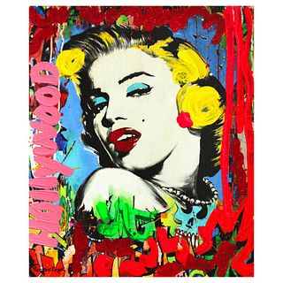 Nastya Rovenskaya- Mixed Media "Marilyn Monroe I"