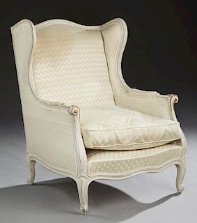 French Louis XV Style Polychromed Beech Upholstere