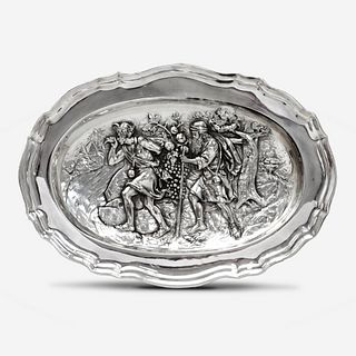  "The Grapes of Canaan" Silver Relief Platter