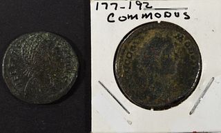 (2) MISC ANCIENT COINS
