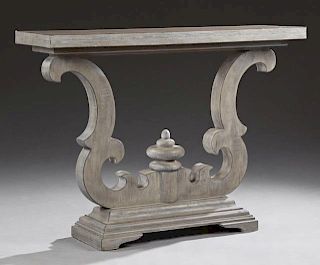 American Classical Style Polychromed Wood Console