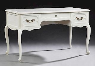 French Louis XV Style Polychromed Beech Desk, 20th