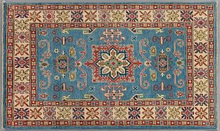 Uzbek Shirvan Carpet, 3' 4 x 4' 10