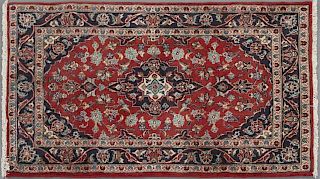 Semi Antique Persian Kashan Carpet, 3' 3 x 4' 11