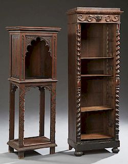 Two French Pieces, 19th c., consisting of a Gothic